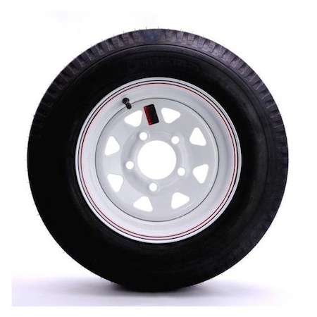 Redneck Trailer Supplies 530X12 Lrc Tire  545 White Spoke Wheel 343300